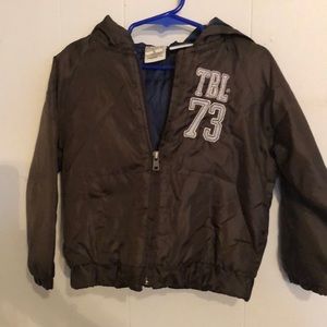 Brown boys Timberland windbreaker jacket